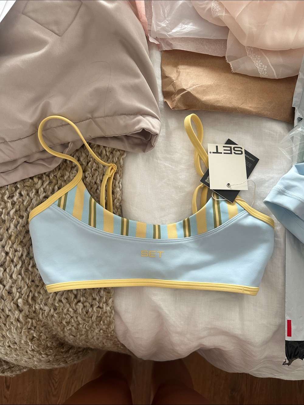 LUXFORM® LUX STRIPE CURVE BRA - PALMA - Picture 4 of 5